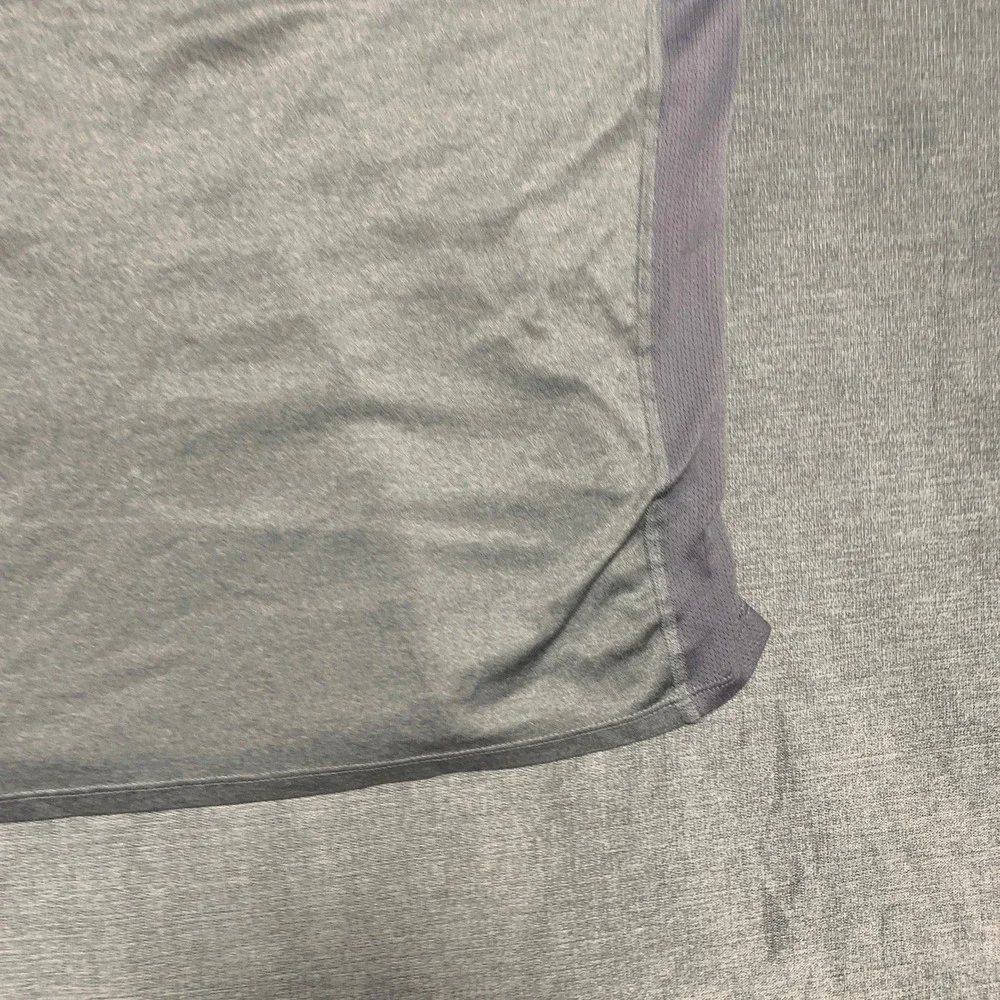 Nike Dri Fit Running Tank Mens Medium Gray Swoosh Logo Sleeveless Performance